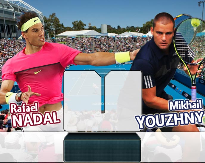 Nadal vs Youzhny en Australian Open 2015